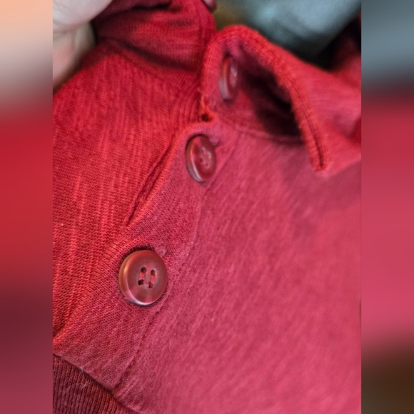 Horny Toad Burgundy Turtleneck Dress SzM - Picture 9 of 10